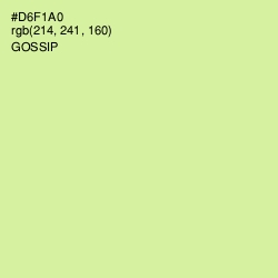 #D6F1A0 - Gossip Color Image