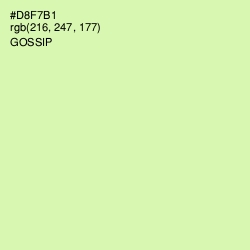 #D8F7B1 - Gossip Color Image