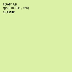 #DAF1A6 - Gossip Color Image
