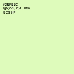 #DEFBBC - Gossip Color Image