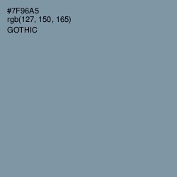 #7F96A5 - Gothic Color Image
