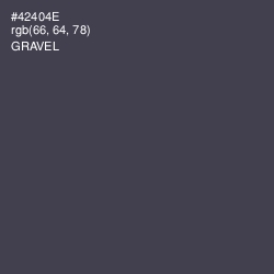 #42404E - Gravel Color Image