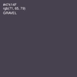 #47414F - Gravel Color Image