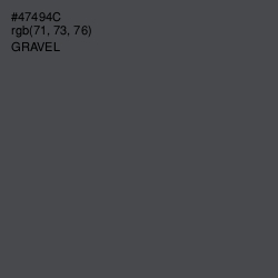 #47494C - Gravel Color Image