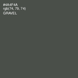 #4A4F4A - Gravel Color Image