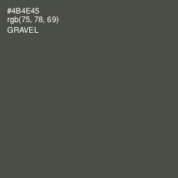 #4B4E45 - Gravel Color Image