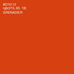 #D74112 - Grenadier Color Image