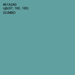 #61A0A0 - Gumbo Color Image