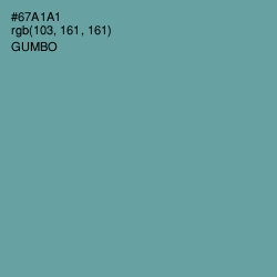 #67A1A1 - Gumbo Color Image