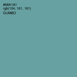 #68A1A1 - Gumbo Color Image