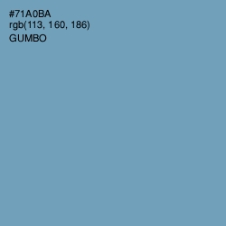 #71A0BA - Gumbo Color Image