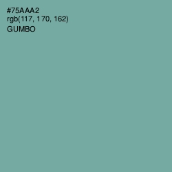#75AAA2 - Gumbo Color Image