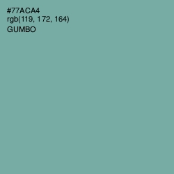 #77ACA4 - Gumbo Color Image