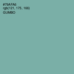 #79AFA6 - Gumbo Color Image