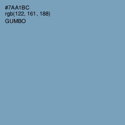 #7AA1BC - Gumbo Color Image