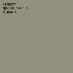 #94907F - Gurkha Color Image