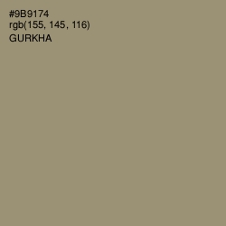 #9B9174 - Gurkha Color Image