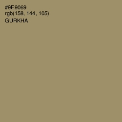 #9E9069 - Gurkha Color Image