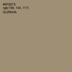 #9F9075 - Gurkha Color Image