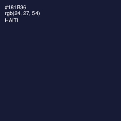 #181B36 - Haiti Color Image