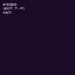 #1B0B29 - Haiti Color Image
