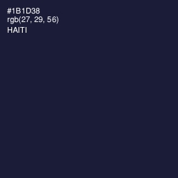 #1B1D38 - Haiti Color Image