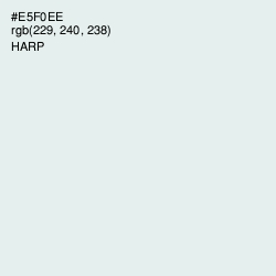 #E5F0EE - Harp Color Image