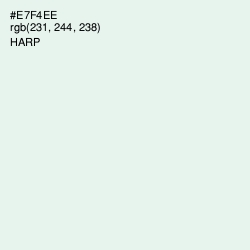 #E7F4EE - Harp Color Image