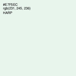 #E7F5EC - Harp Color Image