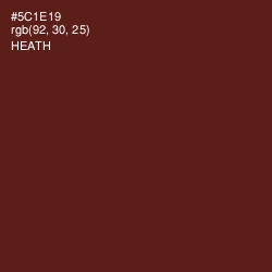 #5C1E19 - Heath Color Image