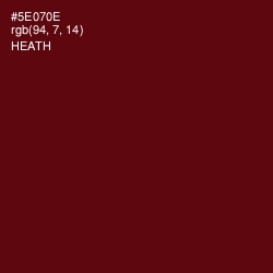 #5E070E - Heath Color Image