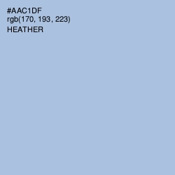 #AAC1DF - Heather Color Image