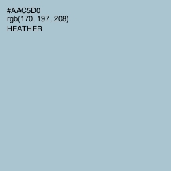 #AAC5D0 - Heather Color Image