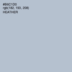 #B6C1D0 - Heather Color Image