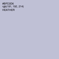 #BFC0D6 - Heather Color Image