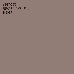 #917C76 - Hemp Color Image