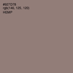 #927D78 - Hemp Color Image