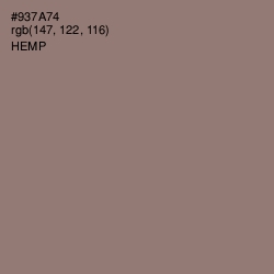 #937A74 - Hemp Color Image