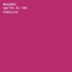 #B82B6C - Hibiscus Color Image