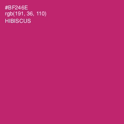 #BF246E - Hibiscus Color Image
