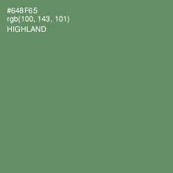 #648F65 - Highland Color Image