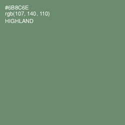 #6B8C6E - Highland Color Image
