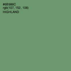 #6B986C - Highland Color Image