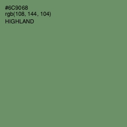 #6C9068 - Highland Color Image