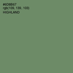 #6D8B67 - Highland Color Image