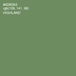 #6D8D60 - Highland Color Image