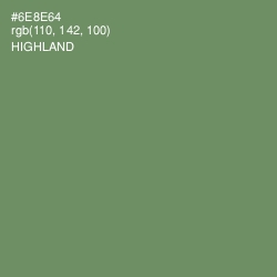 #6E8E64 - Highland Color Image