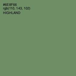 #6E8F66 - Highland Color Image