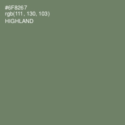 #6F8267 - Highland Color Image