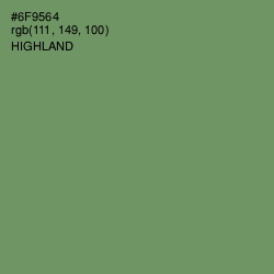 #6F9564 - Highland Color Image